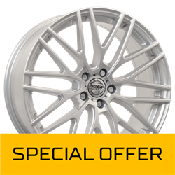 MEGA WHEELS CETUS SILVER 8x19 5/112 ET35 CB66.6