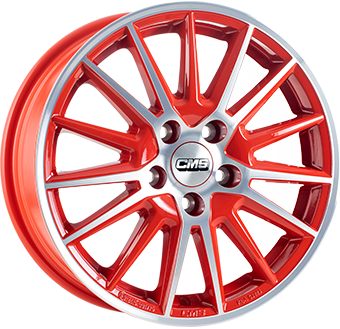 CMS C23 RED POLISHED 6x15 4/108 ET32 CB65.1