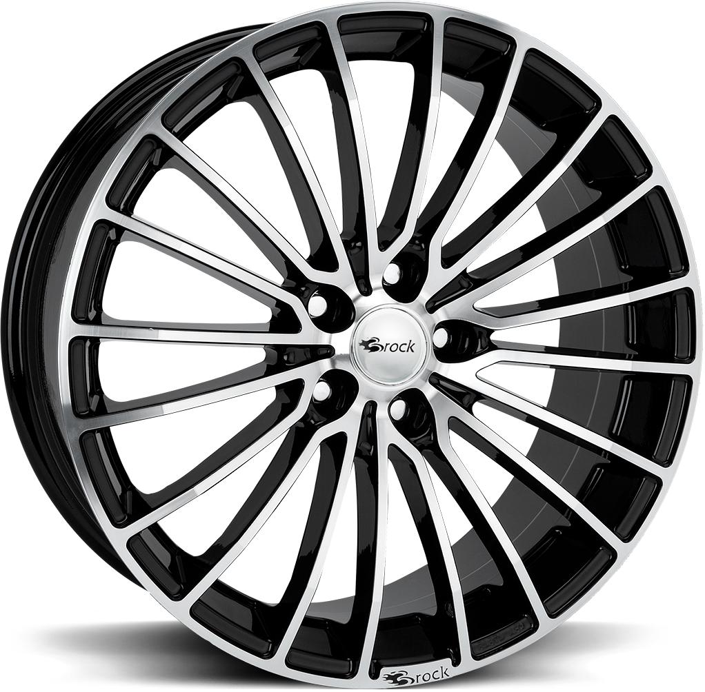 BROCK B24 BLACK FULL POL 8.5x20 5/112 ET42 CB66.6