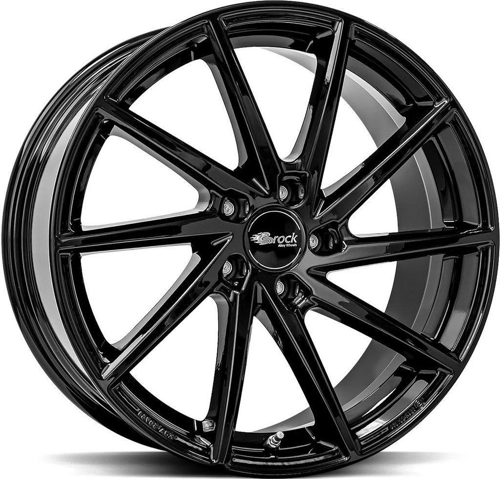 BROCK B37 SHINY BLACK 8.5x19 5/112 ET35 CB66.6