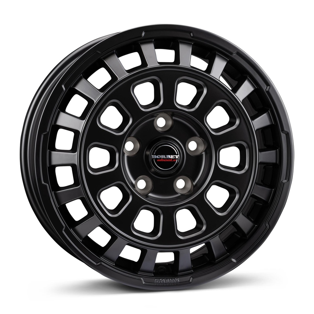 BORBET CW7 BLACK MATT 7x17 6/130 ET55 CB84.1