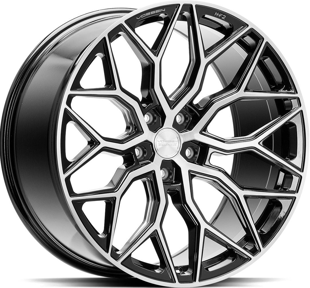 VOSSEN HF2 BRUSH GLOSS BLACK 10.5x21 5/120 ET38 CB72.6