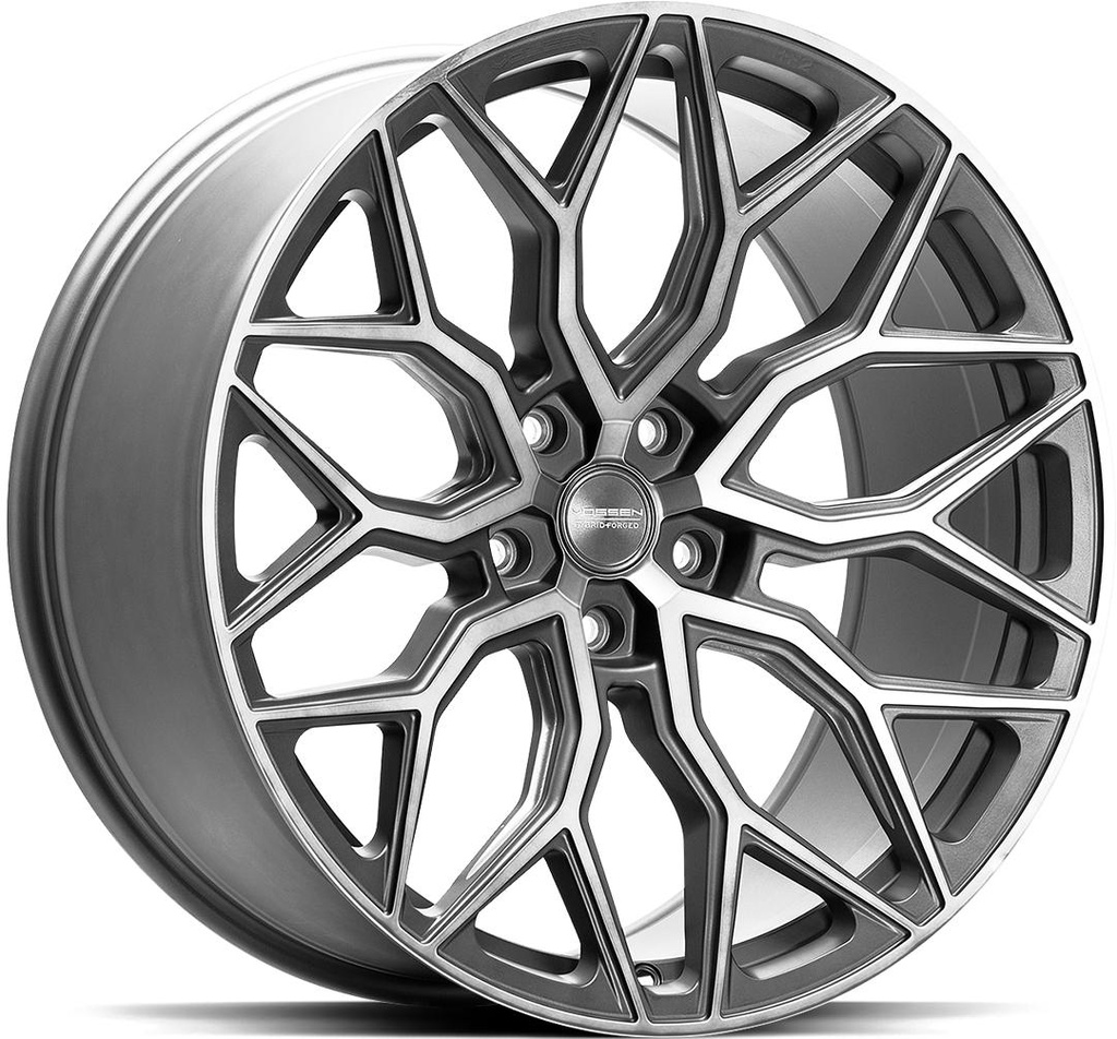 VOSSEN HF2 TINTED MATT GUN METAL 10.5x22 5/112 ET42 CB66.6