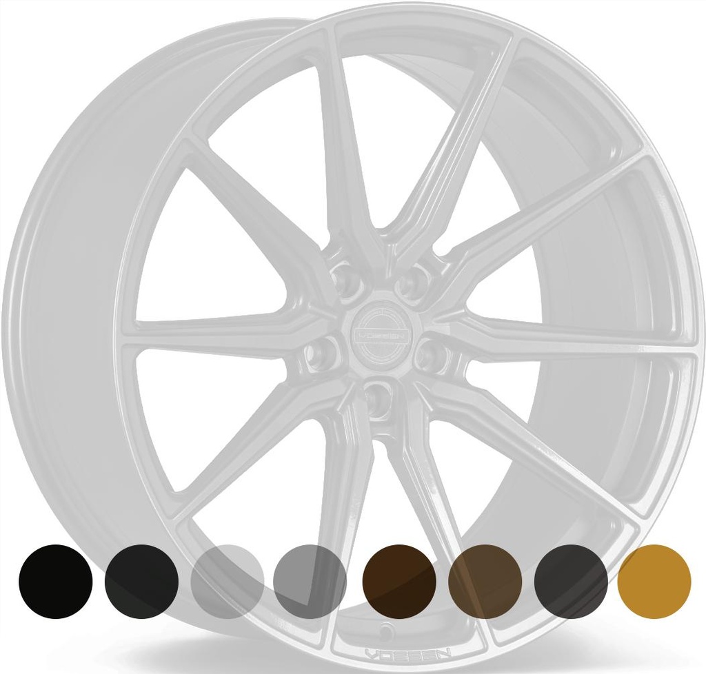 VOSSEN HF3 SATIN BLACK 10x24 5/130 ET15 CB84.1