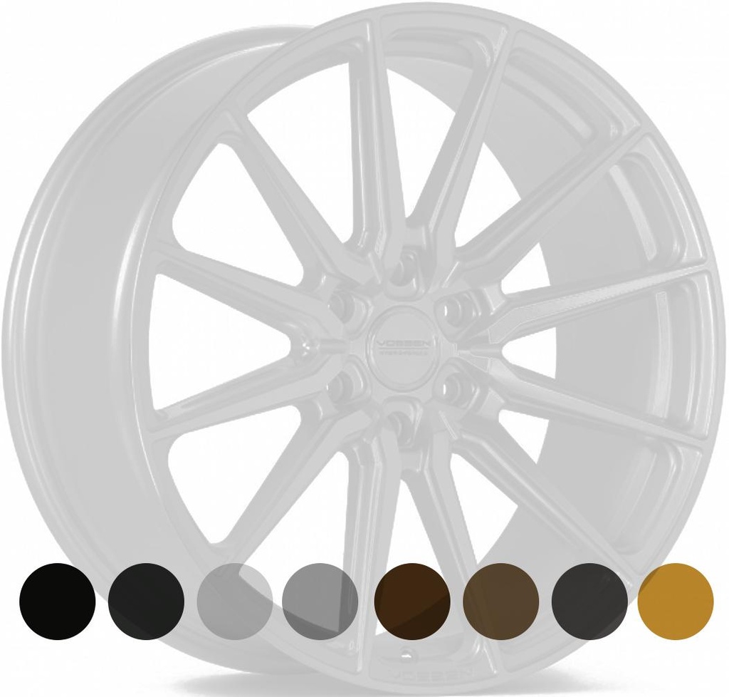 VOSSEN HF6.1 SATIN BLACK 9.5x22 6/135 ET20 CB87.1