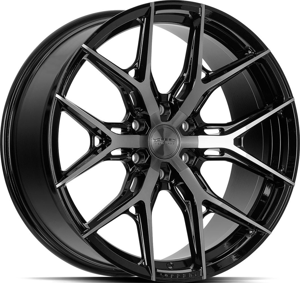 VOSSEN HF6.4 TINTED GLOSS BLACK 12x22 6/139.7 ET-44 CB106.1