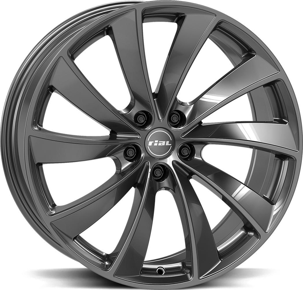 RIAL LUGANO DARK GREY 8.5x19 5/114.3 ET32 CB64.2