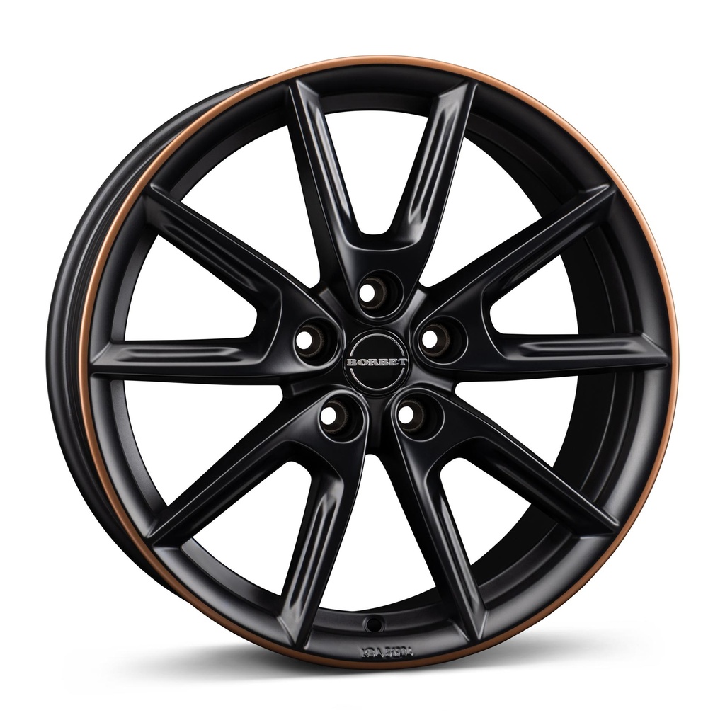 BORBET LX18 BLACK MATT RIM COPPER 8x18 5/112 ET40 CB66.6