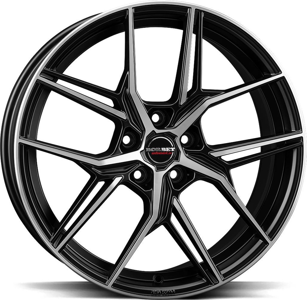 BORBET QX BLACK POL MATT 8x19 5/114.3 ET53 CB72.5