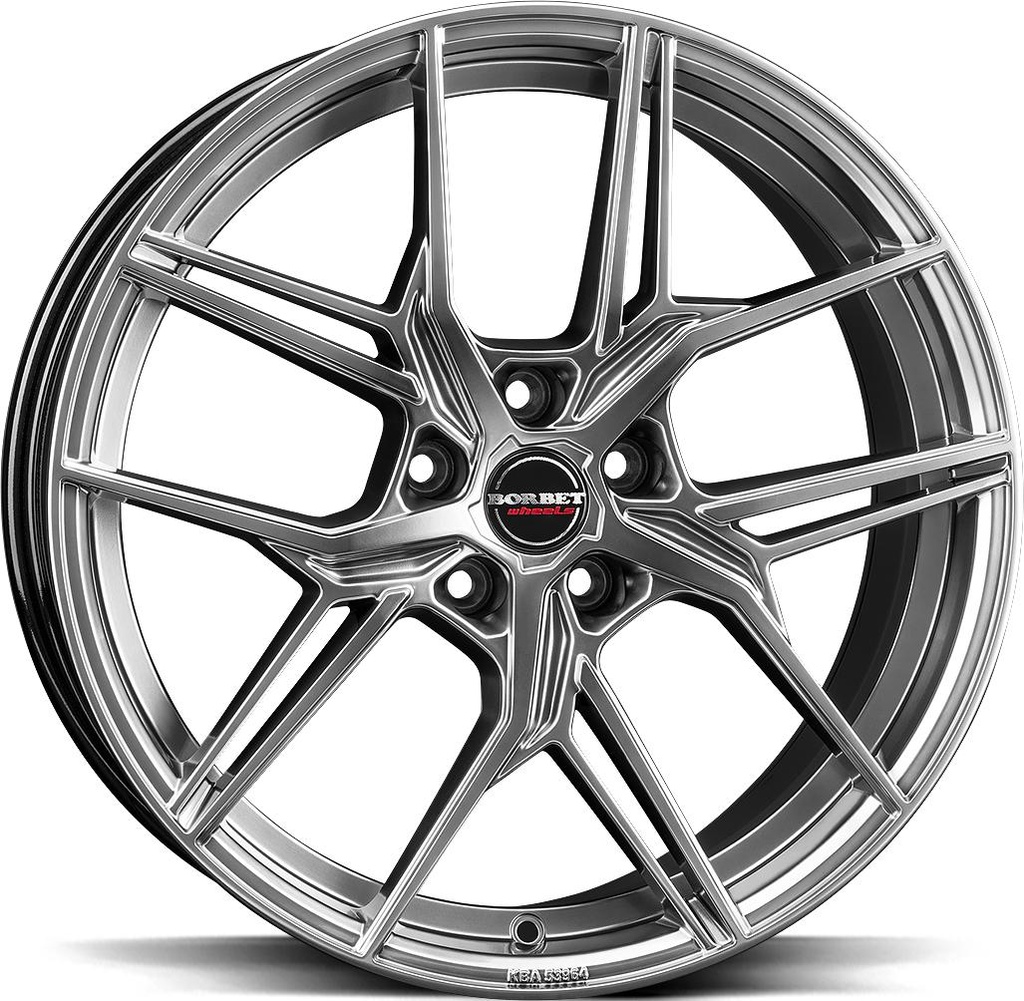 BORBET QX HYPER BLACK SILV 8.5x20 5/110 ET31 CB65.1
