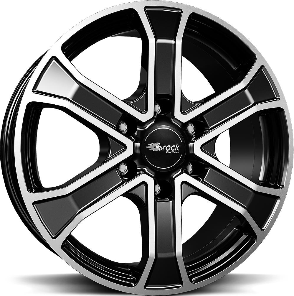 BROCK RC31 BLACK FULL POL 7x16 6/120 ET45 CB74.6