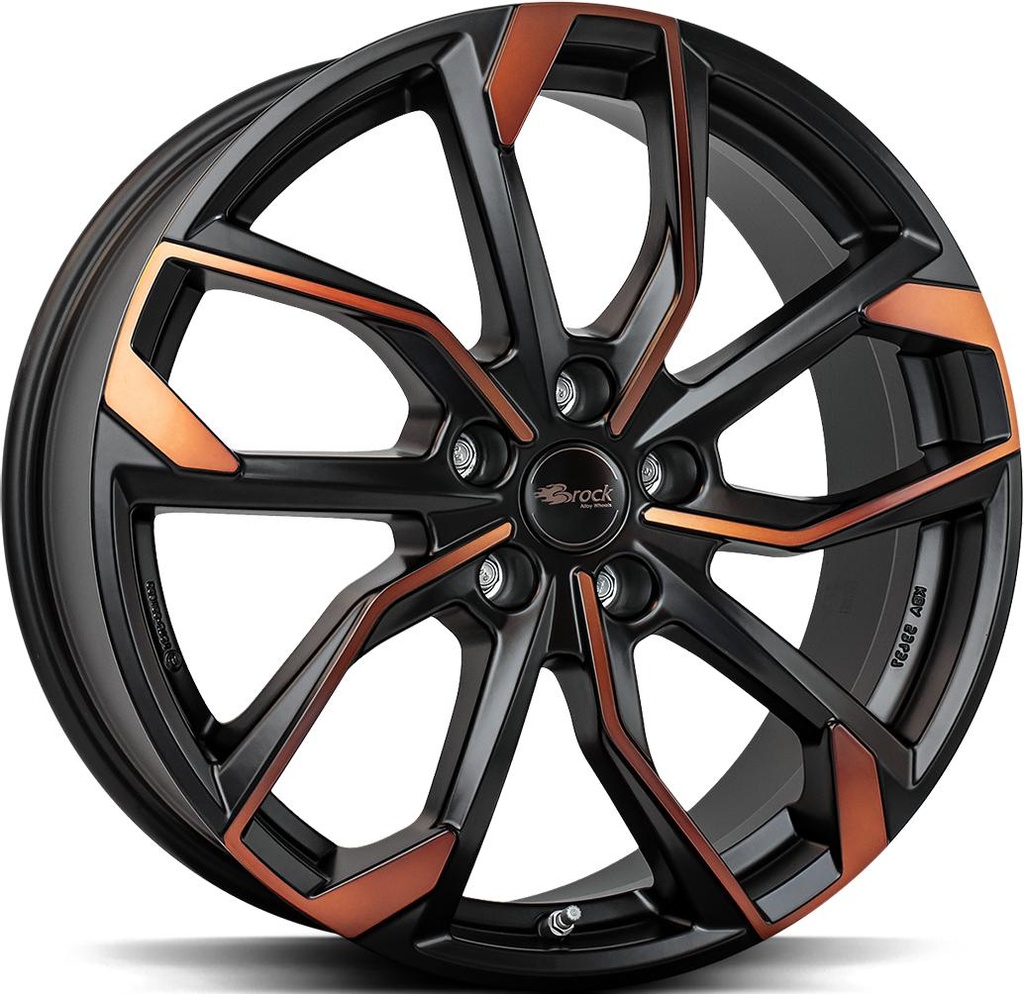 BROCK RC34 BLACK ORANGE MATT 8x19 5/112 ET45 CB57.1