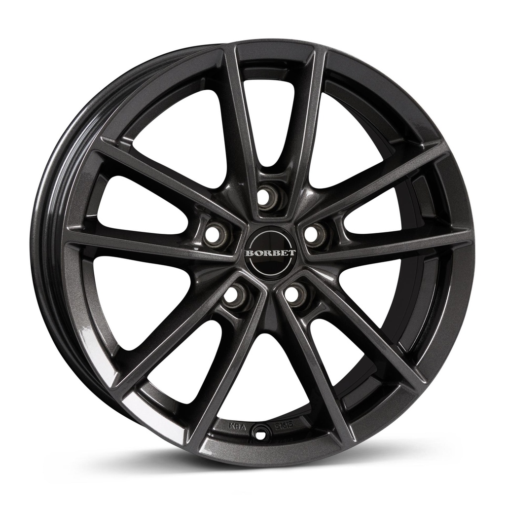 BORBET W MIST ANTRACITE GLOSS 8x19 5/112 ET48 CB72.5