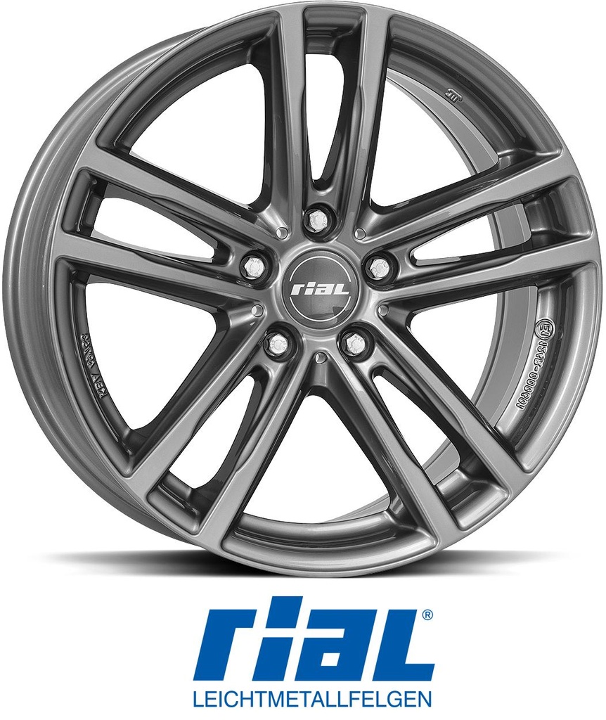 RIAL X10 METAL GREY 7x16 5/112 ET52 CB66.7