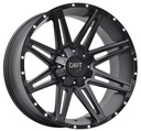 STATUSFÄLGAR D88 FLATBLACK MILLED RIVETS 9x18 6/114.3-139.7 ET20 CB78.1