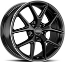 RONAL R75 JET BLACK MATT RIM LIP CUT 8.5x20 5/112 ET30 CB66.5
