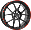 INTER ACTION PHOENIX GLOSS BLACK RED 7x17 5/100 ET37 CB57.1