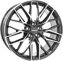 MONACO WHEELS GPX BLACK POLISHED 8x18 5/112 ET48 CB70.1