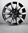 BORBET CW5 MATT BLACK POLISHED 6x16 5/118 ET68 CB71.1