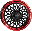 BORBET B BLACK RIM RED 7x17 4/100 ET30 CB64