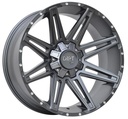 STATUSFÄLGAR D88 FLATGREY MILLED RIVETS 9x20 5/120-139.7 ET25 CB78.1