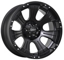 STATUSFÄLGAR D06 FLATBLACK CHROME INSERTS 10x20 6/135-139.7 ET-20 CB106.1
