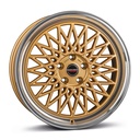 BORBET B GOLD RIM POL 7x17 4/108 ET38 CB63.4