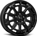 BROCK B45 SATIN BLACK MATT 7x17 5/114.3 ET45 CB66.1