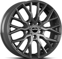 GMP BOOSTER GLOSS ANTHRACITE 7.5x17 5/120 ET50 CB65.1